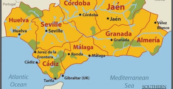 Jerez De La Frontera Spain Map Map Of Spain