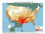 Jodie Texas Map Flow Map Showing tons Moving by Truck and the Number Of Trucks