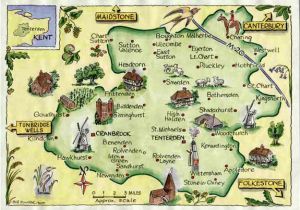 Kent In England Map Weald Of Kent Family Heritage Village Map Website Link