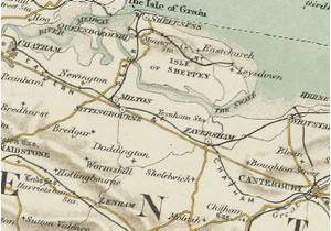 Kent On Map Of England Francis Ellis 1800 1869 Joan Reid Genealogy