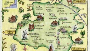 Kent On the Map Of England Weald Of Kent Family Heritage Village Map Website Link Map Art