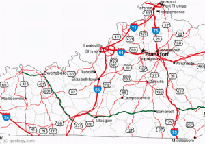 Kentucky and Ohio Map Map Of Kentucky