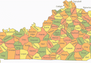 Kentucky and Ohio Map Map Of Kentucky