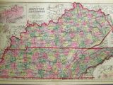 Kentucky Tennessee Border Map Prints Old Rare Tennessee Antique Maps Prints