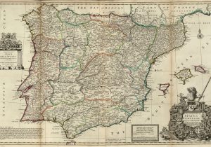 Kingdoms Of Spain Map File Spain and Portugal Herman Moll 1711 Jpg Wikimedia Commons