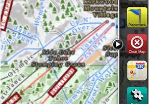 Kirkwood California Map Kirkwood Gps Ski and Snowboard Trail Maps On the App Store