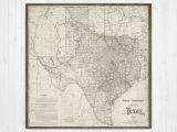 Klein Texas Map Map Of Texas Texas Canvas Map Texas State Map Antique Texas Map