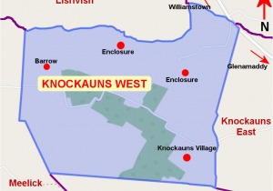 Knock Ireland Map Knockauns West