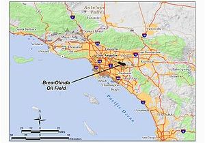 La Brea California Map Brea Olinda Oil Field Wikipedia