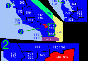 La Canada Zip Code Map area Codes 909 and 840 Wikipedia