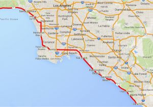 La Costa California Map Driving the Pacific Coast Highway In southern California