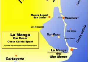 La Manga Spain Map Benidorm Spain Map