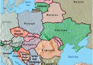 Labeled Map Of Eastern Europe Maps Of Eastern European Countries