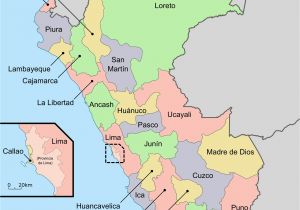 Labeled Map Of Spain Large Detailed Regions and Departments Map Of Peru Peru