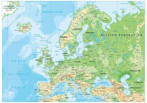 Labeled Physical Map Of Europe Map Of Europe Europe Map Huge Repository Of European