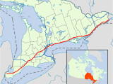 Labelled Map Of Canada Ontario Highway 401 Wikipedia