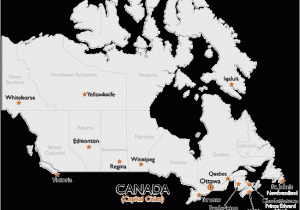 Labelled Map Of Canada with Capitals Canada Capital Cities Map Worldatlas Com
