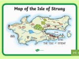 Labelled Map Of Ireland Map Of the isle Of Struay Large Display Poster to Support Teaching