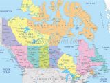 Labled Map Of Canada Capitals and States Of Canada