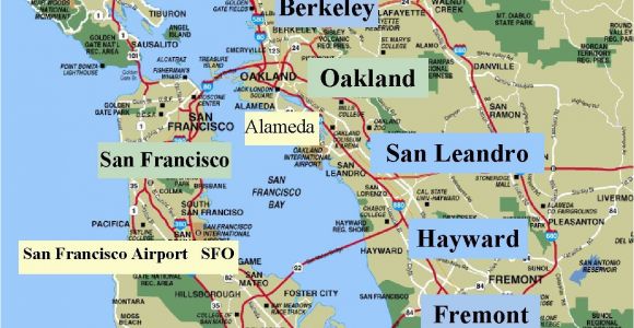 Lafayette California Map Map San Francisco Bay area California Valid Map California Map