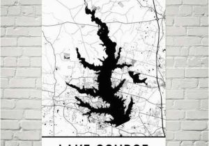 Lake Conroe Texas Map Lake Conroe Texas Lake Conroe Tx Texas Map Texas Decor Lake Map