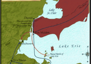 Lake Erie Map Canada Battle Of Lake Erie