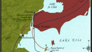 Lake Erie Ohio Map Battle Of Lake Erie