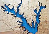 Lake fork Texas Map Amazon Com Cree Lake Indiana Framed Wood Map Wall Hanging Handmade