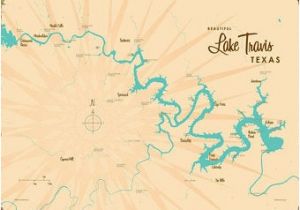 Lake Kiowa Texas Map Texas Lake Map Etsy