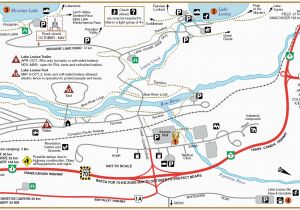 Lake Louise Canada Map Lake Louise Campground