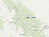 Lake Louise Map Canada Lake Louise Pra Vodce Po Sta Edisku Mapa Lokaca Lake Louise Ubytovana