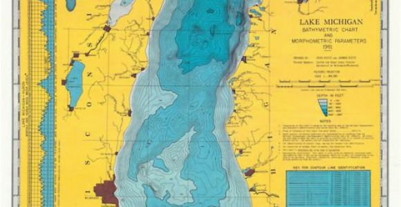 Lake Michigan Contour Map 1900s Lake Michigan U S A Maps Of Yesterday In 2019 Pinterest