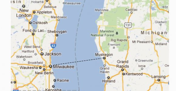 Lake Michigan Ferry Routes Map 26 Lastest Map Michigan Lakes Bnhspine Com