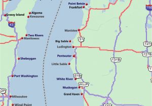 Lake Michigan Lighthouses Map 26 Lastest Map Michigan Lakes Bnhspine Com