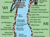 Lake Michigan Lighthouses Map 295 Best Michigan Images In 2019 Michigan Lakes Light House