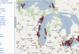 Lake Michigan Shipwrecks Map Shipwrecks Of the Great Lakes Shipwrecks Shipwreck Great Lakes