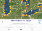 Lake Michigan Water Temperature Map Great Lakes Boating Weather On the App Store