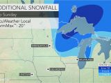 Lake Michigan Wind Map Central Plains Blizzard to Spread to Upper Midwest Into Sunday