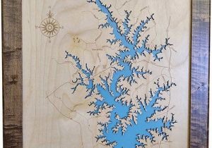 Lake norman north Carolina Map Lake norman north Carolina Wood Laser Cut Map Lake norman Nc