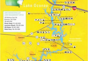 Lake Oconee Map Georgia Lake Maps Rock Hawk