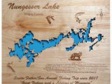 Lake Of the Woods Canada Map Nungesser Lake In Ontario Canada Wood Laser Cut Map