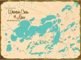 Lake Of the Woods Minnesota Map Our 1950s Style Maps Look Fantastic On these Vintage Inspired