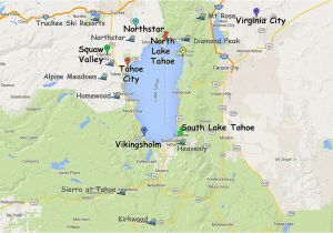 Lake Tahoe On Map Of California Guide to Planning A Lake Tahoe California Vacation