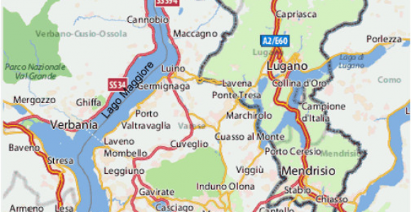 Lakes In Italy Map Map Of Lake Maggiore Italy In 2019 Map Italy