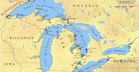Lakes In Michigan Map Great Lakes Almost Frozen Over This Year Teaching Kids News