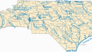 Lakes In north Carolina Map Map Of north Carolina