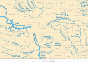 Lakes In north Carolina Map Map Of north Dakota