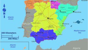 Language Map Of Spain Dividing Spain Into 5 Regions A Spanish Life Spain