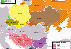 Languages In Europe Map File Slavic Languages 2000s Png Wikimedia Commons