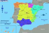 Languages In Spain Map Dividing Spain Into 5 Regions Espagne Spain